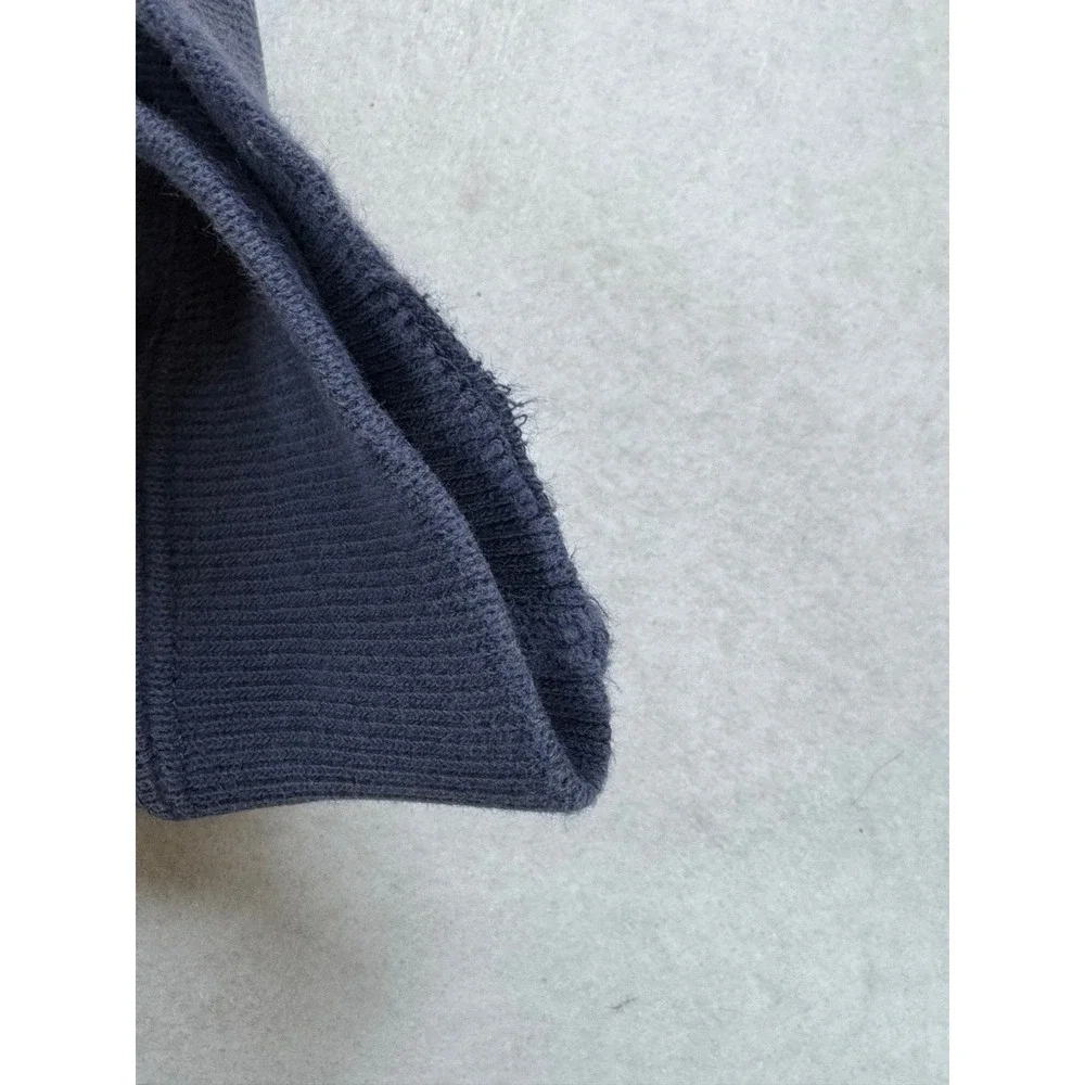 Polo Ralph Lauren Mens XXL Navy‎ Blue 1/4 Zip Pullover Cotton Rib Knit Vintage